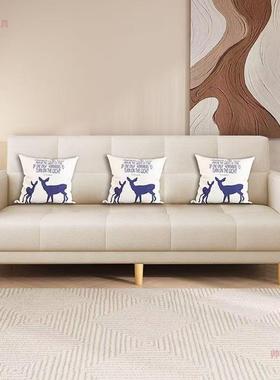 沙发小户型客用厅MFR家新款简约现代三人位出租房两2用4折叠沙发