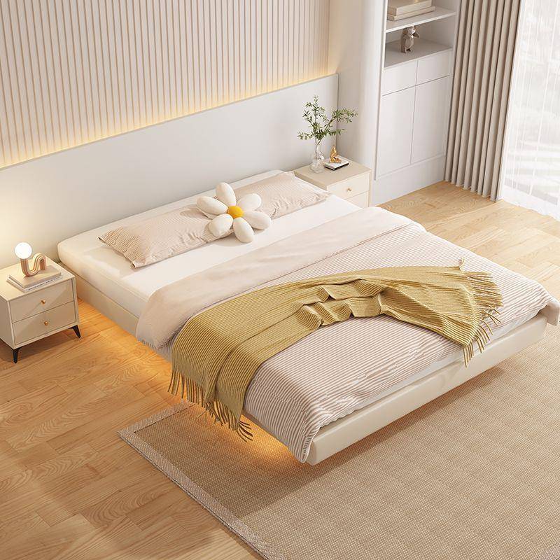 实木悬浮床简约18米双床家用1.5米.榻榻米1.2人红m小户型网悬154