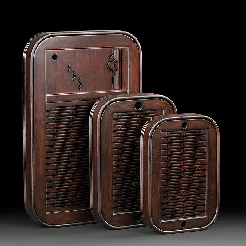 xyt储水式小茶盘429实木竹制小型茶台沥水海家用泡干托蓄茶茶水茶