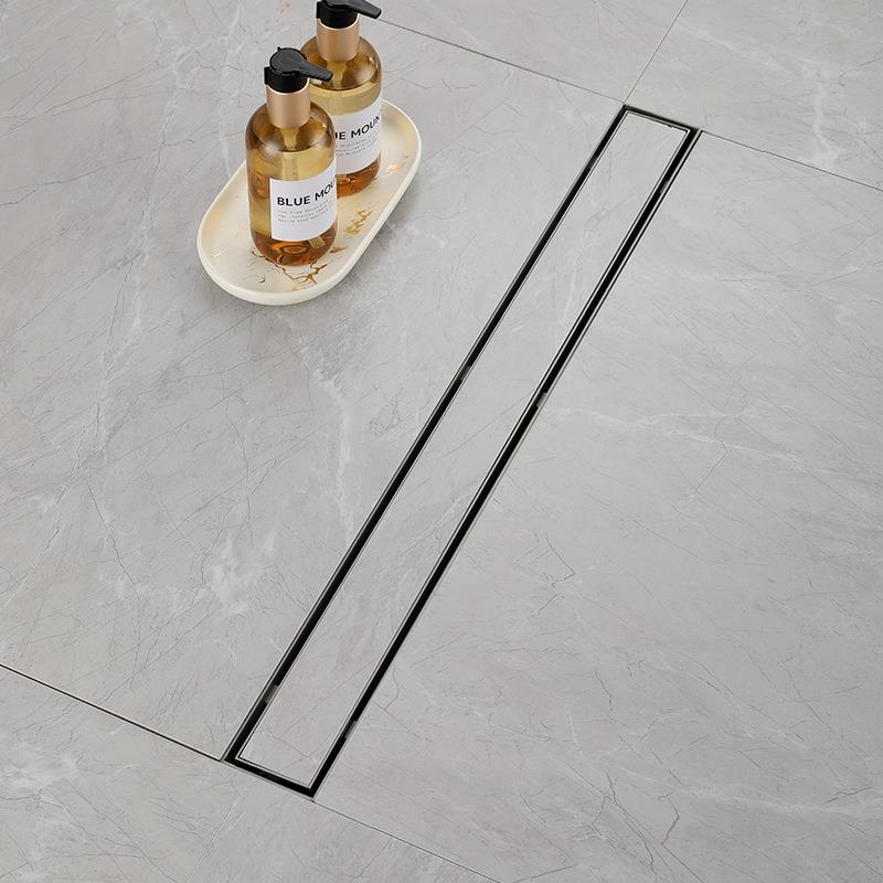 可55宽0隐形地防臭隐漏藏55YXLS式镶砖34不锈钢侧排加长方形卫生