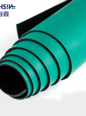 防电台高垫绿色耐温台150度车间流水TSA线桌垫实验静室工作胶皮胶