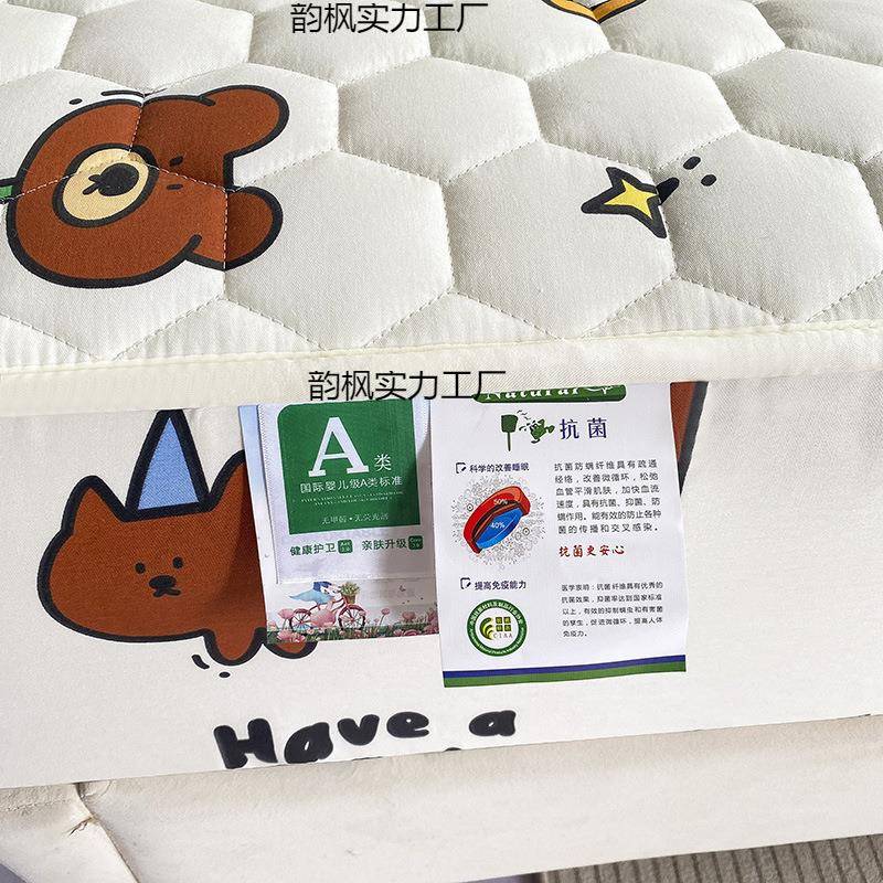 A类棉夹尘棉防水床笠纯棉婴儿思隔675尿防垫2米席全梦全包床罩保