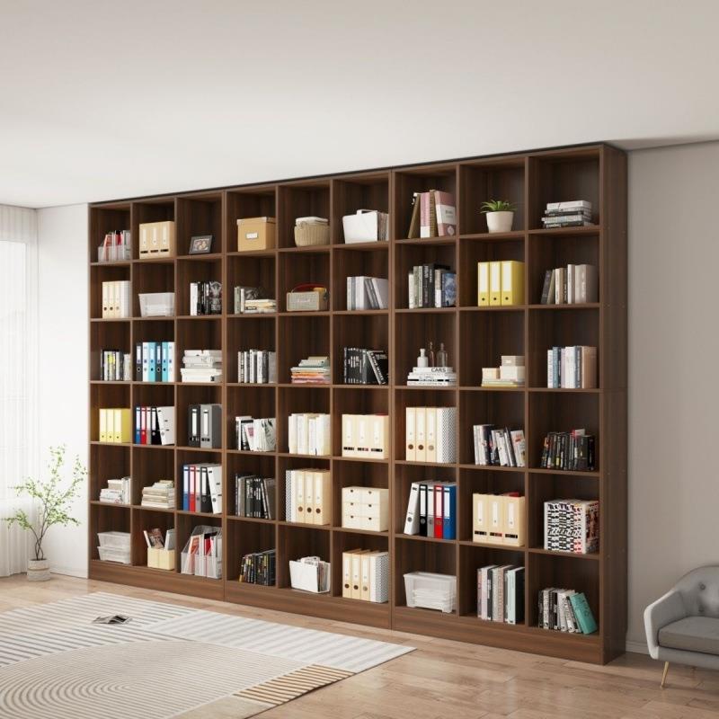 用书柜置物柜米高书自家由组合架置物架落地一体无品牌/到顶整墙