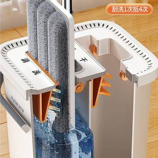 225新款免手板洗拖把家用乐一拖净平墩布刮刮拖地懒869人其他家0