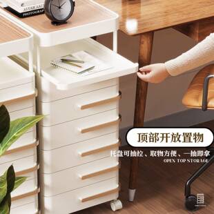抽屉式收柜家用办纳文JVR件收柜房间储物公小推车多层床头收纳纳