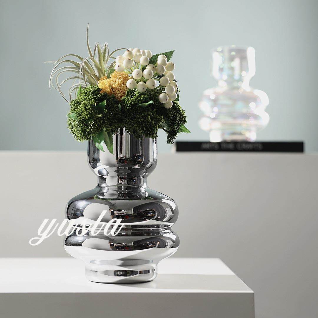 简约玻璃售楼处插干花瓶花器客厅餐厅桌面茶几柜别墅软装饰品摆件,鲜花速递/花卉仿真/绿植园艺,割草机/草坪机,淘宝优惠券,粉丝福利购,淘宝优惠卷