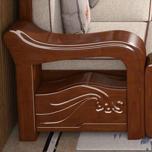 实木沙发全实新中78式冬夏储物客厅家具家用大两用小户型组木合