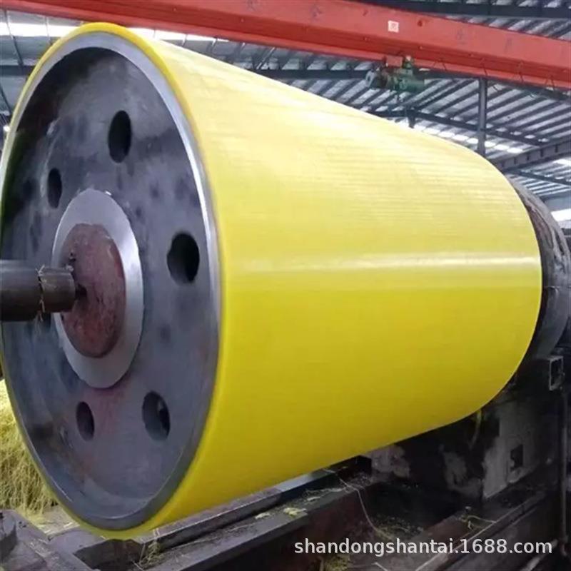 煤矿井胶下用包胶滚筒YDT-75矿内ST4198用隔爆包胶滚筒置电机包滚