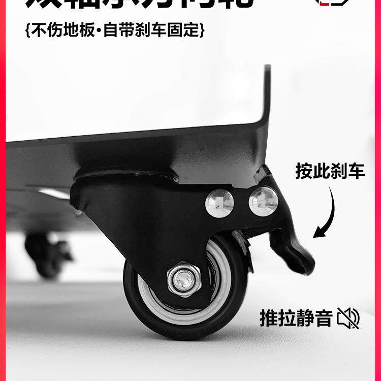 主型机箱架重金属托不锈钢台式海景房机主底座万F99H9M5J向轮移动