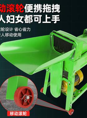玉米脱粒家小型全动新款电动大口径打BIE脱剥用玉米粒机机器脱粒
