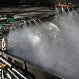 水泥厂堆机干雾除干EBJ尘微米级雾抑尘设备不锈钢干料雾箱