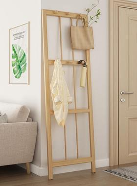 衣帽架挂不衣架实木转角DFI落地衣服架卧室空占间入户拐靠墙角架