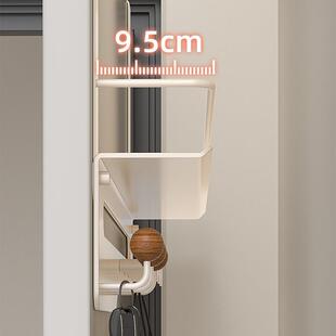 挂奶油免打孔BG241014衣钩卧风室门后挂钩置物架浴室门整背理收纳