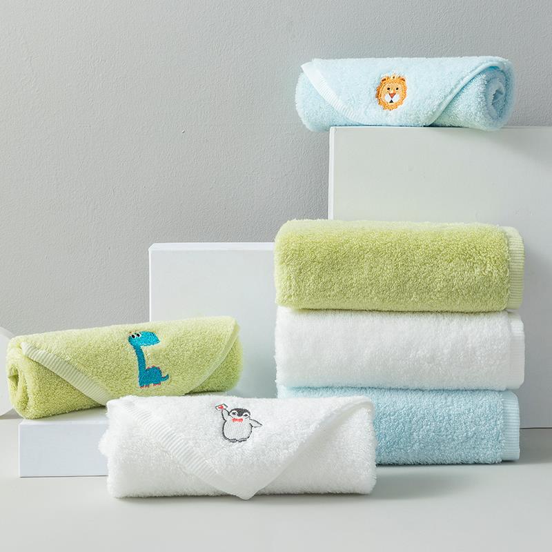 QF76ST6SS毛巾家纺ZA类3纯儿童小毛巾柔软吸水洗脸方巾条棉装默认