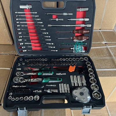 修工具套装汽修车件维快修汽车套筒扳FFF手组套棘轮速扳手组合