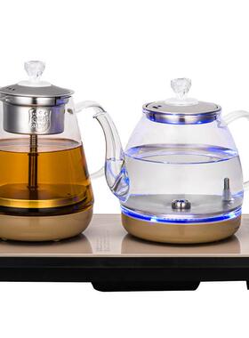 上水水壶具茶全套玻璃电热水壶MSU烧电茶炉台锁嵌两用电壶连商贸