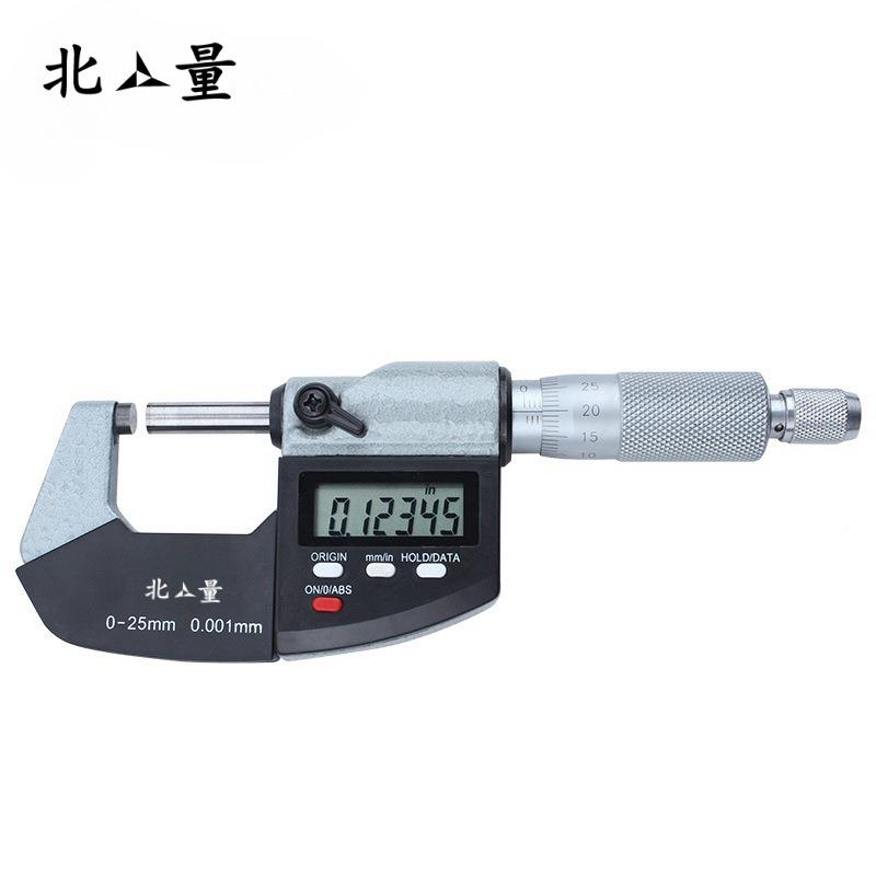 北高量数显径千分卡尺0KLJ25-5-0mm精度0.00外1螺旋测微器测厚仪