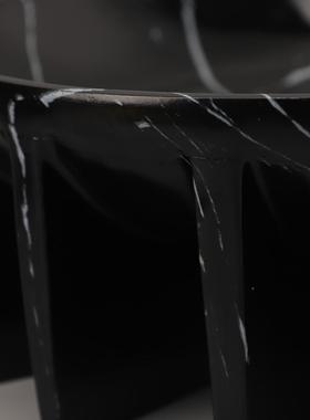 代简约理石大纹理树脂现酒1032果盘摆件客厅餐厅店民宿电视柜家居