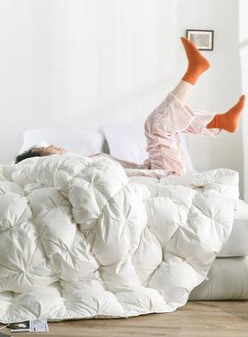 80支纯棉羽绒冬被子95白鹅绒被被918XAP吊吊被羽绒匈牙芯利夏被春