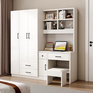 衣一连书桌体组合家用柜F765HJMS卧室小型儿童房电脑桌连衣柜户书
