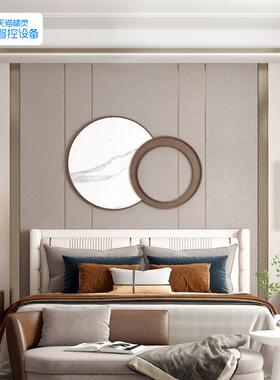 现代简约室床奢头吊灯长线网轻水晶吊红灯LM88087D创意个卧性吧台