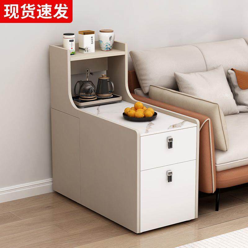 新款沙发边柜侧边柜现REO代客厅储物实木角柜家用茶加柜几高柜置