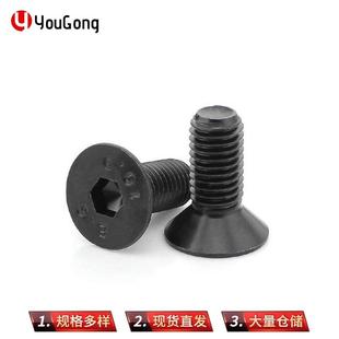 高强度机丝平头倒边头螺方丝内角沉头机螺8.六8URS级热钉镀锌级