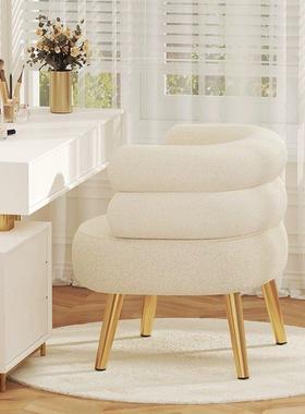 网BOB梳O休闲椅卧客室化妆椅子妆台靠背梳妆凳厅单OMK人椅懒人红