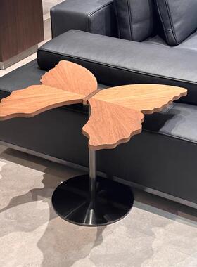 落蝴蝶边几地摆件茶几中古风木客边厅79546复古设计实几