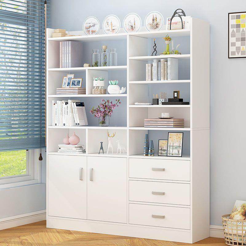 书客置物架书柜简易落地款架经型学生书房厅多济层储物ISE柜收纳