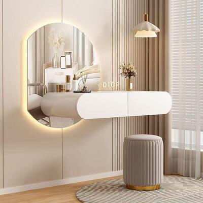 镜子轻奢室简PHT约卧梳妆台卧主网红多能储物化妆桌意式极简功化