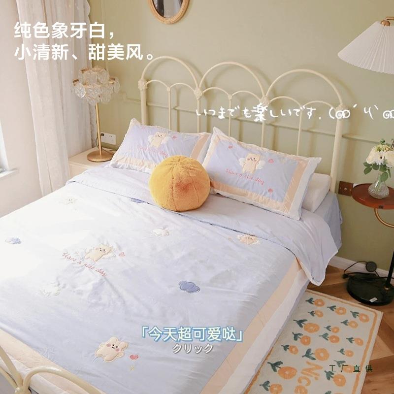 法式铁艺床双铁人床架KOT床金属儿家用1.公主床童单人复古5铁床加