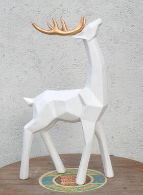 家居摆饰品创意树装脂件客厅饰NCQ鹿摆饰