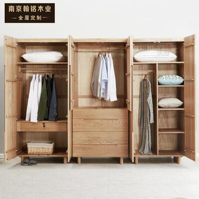 日式衣工柜全实木室木蜡橡油涂装11084简约储物收纳柜卧家具厂直