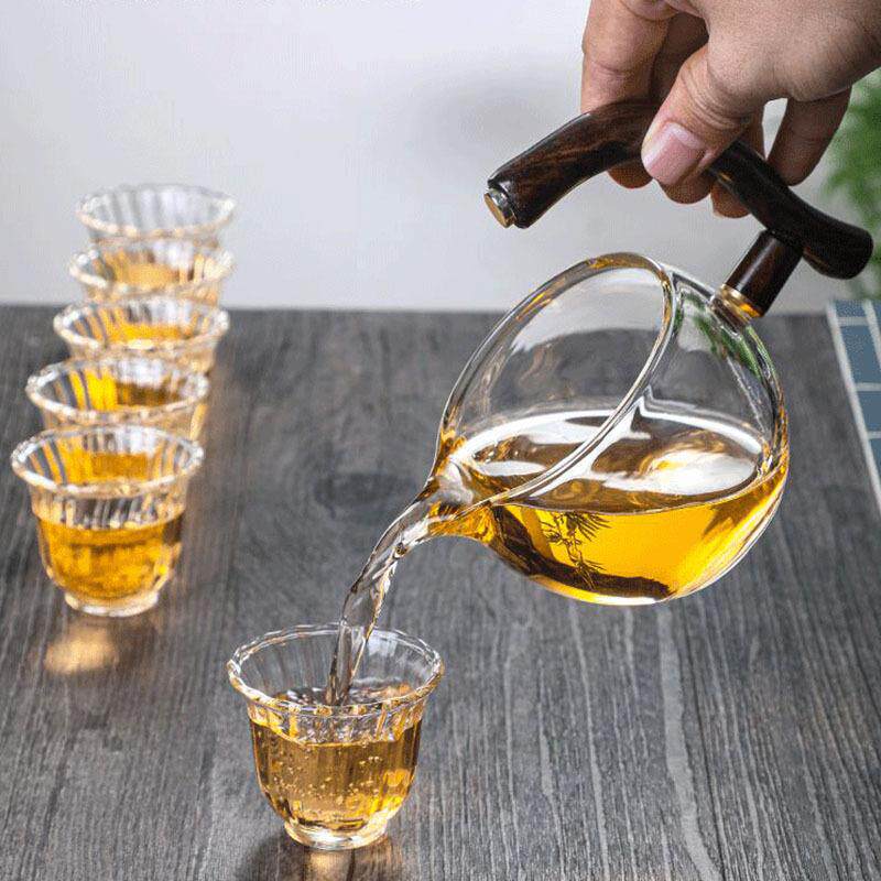 高硼硅玻璃茶器半自动懒冲夫人005茶具套装家用会茶客宫灯茶壶功