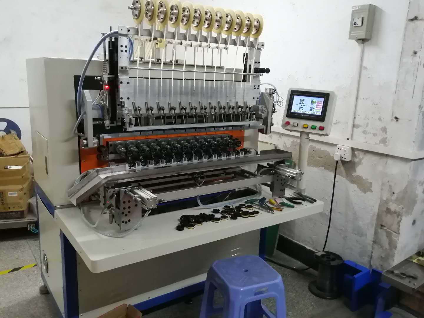 各种喇叭线圈自动包胶绕线机     车载点火线圈全自动绕线机