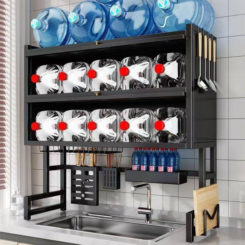 厨水房置物槽架洗碗面槽KbRtZ6MS水池台防尘碗柜收