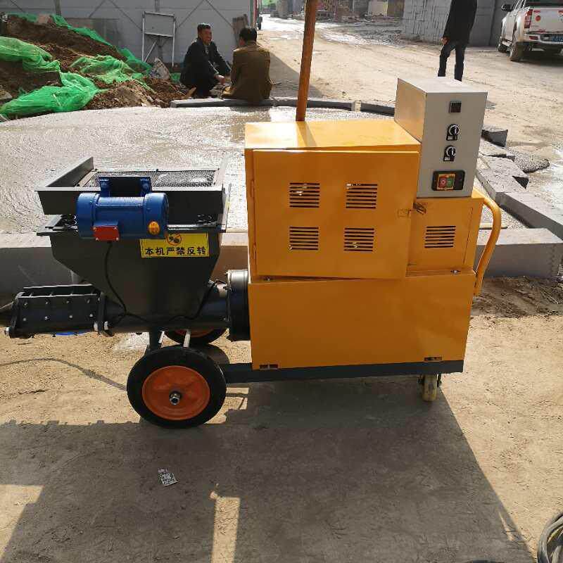 快速水泥砂浆喷涂墙喷面机抹墙机抹灰机钢结构130防火保温材机料