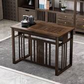 3579茶组新烧中式 茶几家用客厅合办公室茶桌桌茶台一体茶桌可水新