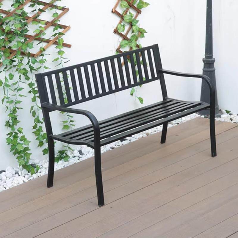 公园靠椅广户外长欧式休闲座XWY椅庭院别墅花园背椅铁艺场双椅人