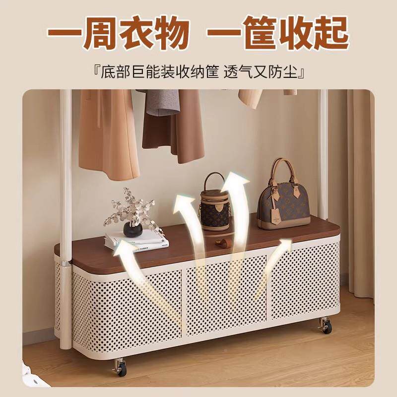 衣架落卧室2026新款金属房挂衣服的地架子家间仙人掌衣衣帽架移动