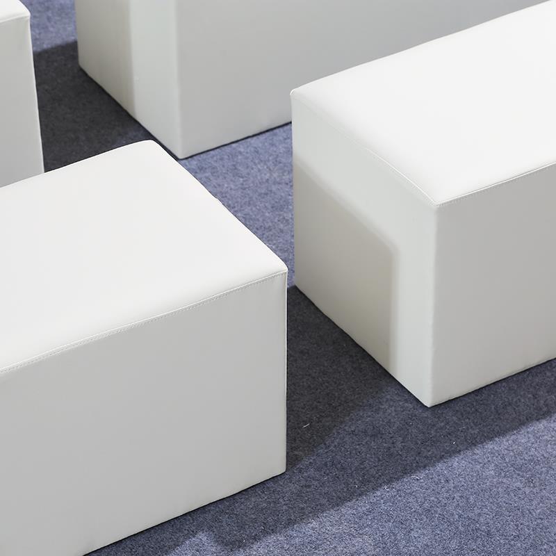 6R会展车展外户婚礼动条白色F757J9MH活方凳子沙发矮软包黑秀单人