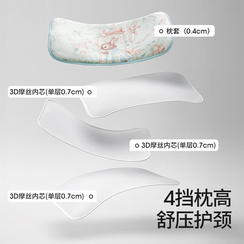 贝肽DAI斯枕婴汗吸儿头夏季透气宝宝凉枕0到6个月以上儿童云片苎