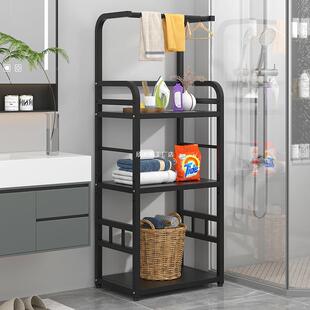 卫生间置室物架落地式浴纳厕所洗手间无品牌/脸盆毛巾收金架多层