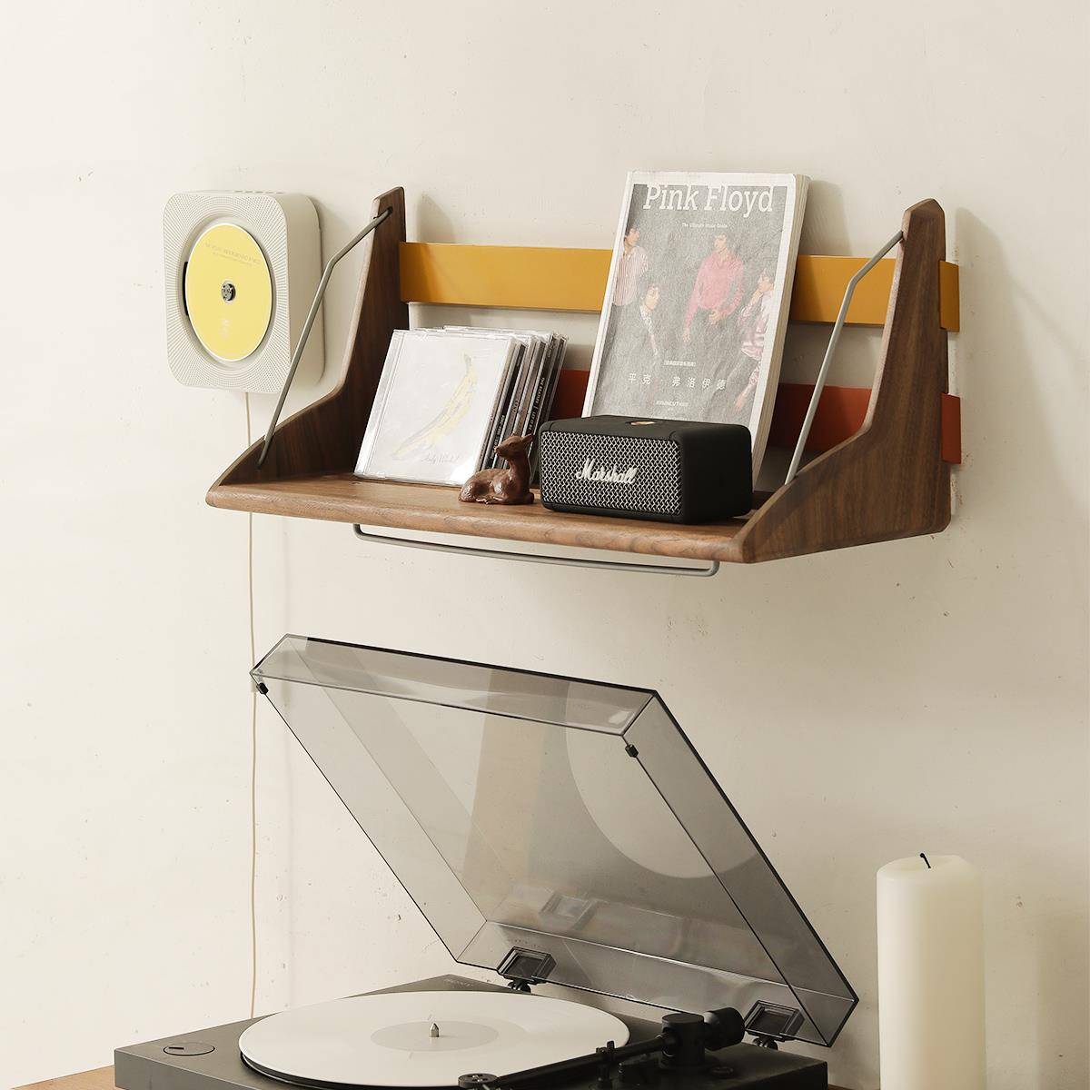 7海浪置架隔壁挂板实物木一字板儿童无品牌/房K墙面展示架儿童书