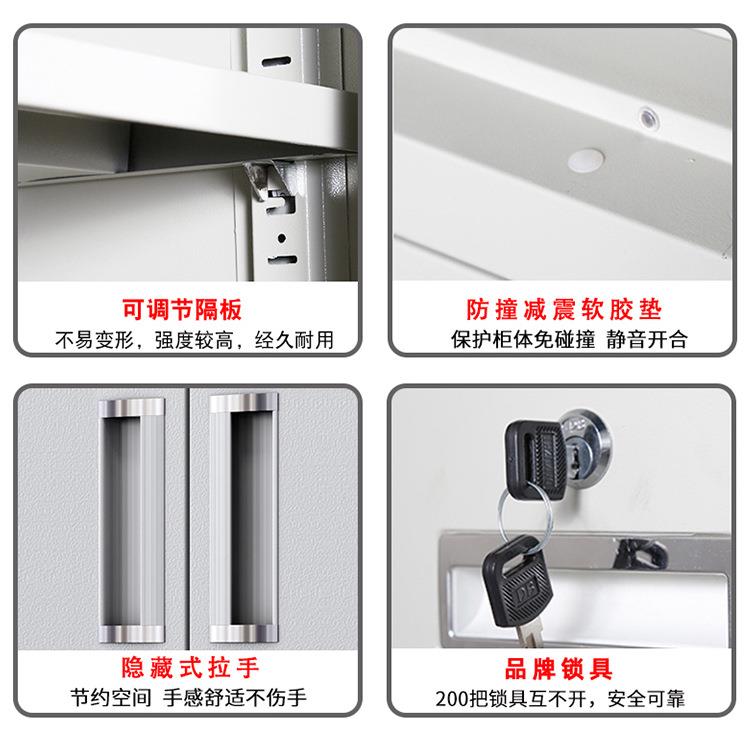 储文柜皮柜钢制带锁办公资料柜整装学文件柜更生宿件舍物柜员工更