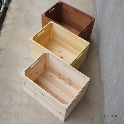 原木木木框箱复无品牌/古列做旧大号储物超市陈箱定制木收盒杂物