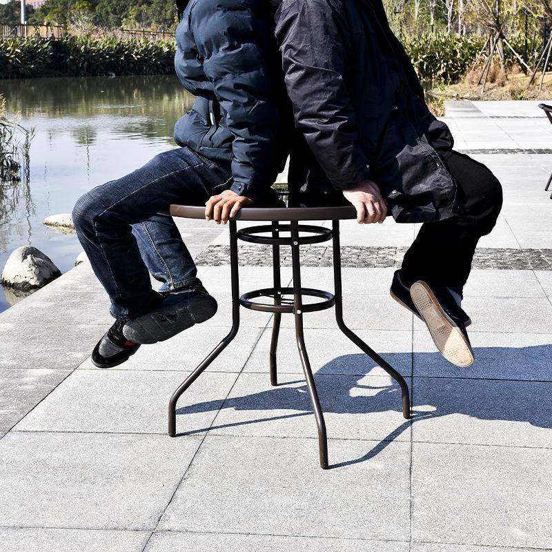 户外桌椅仿无品牌/藤铁室外塑约件料庭院阳台简伞艺组合休闲露天