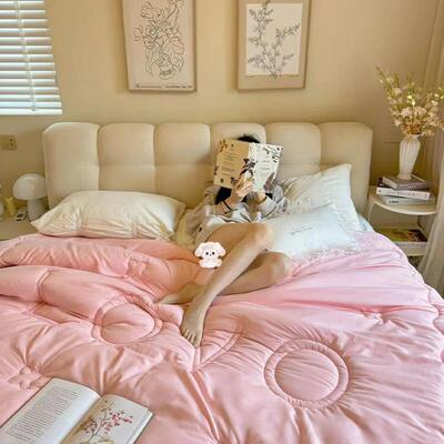 法奶6825油风式床布艺床现代简婚约网红泡芙科技绒1米8双人床储物