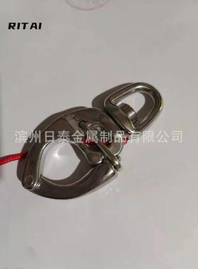 手拉卸扣锈钢316快脱卸弹簧卸扣带保扣不险卸RT08803扣工厂直供